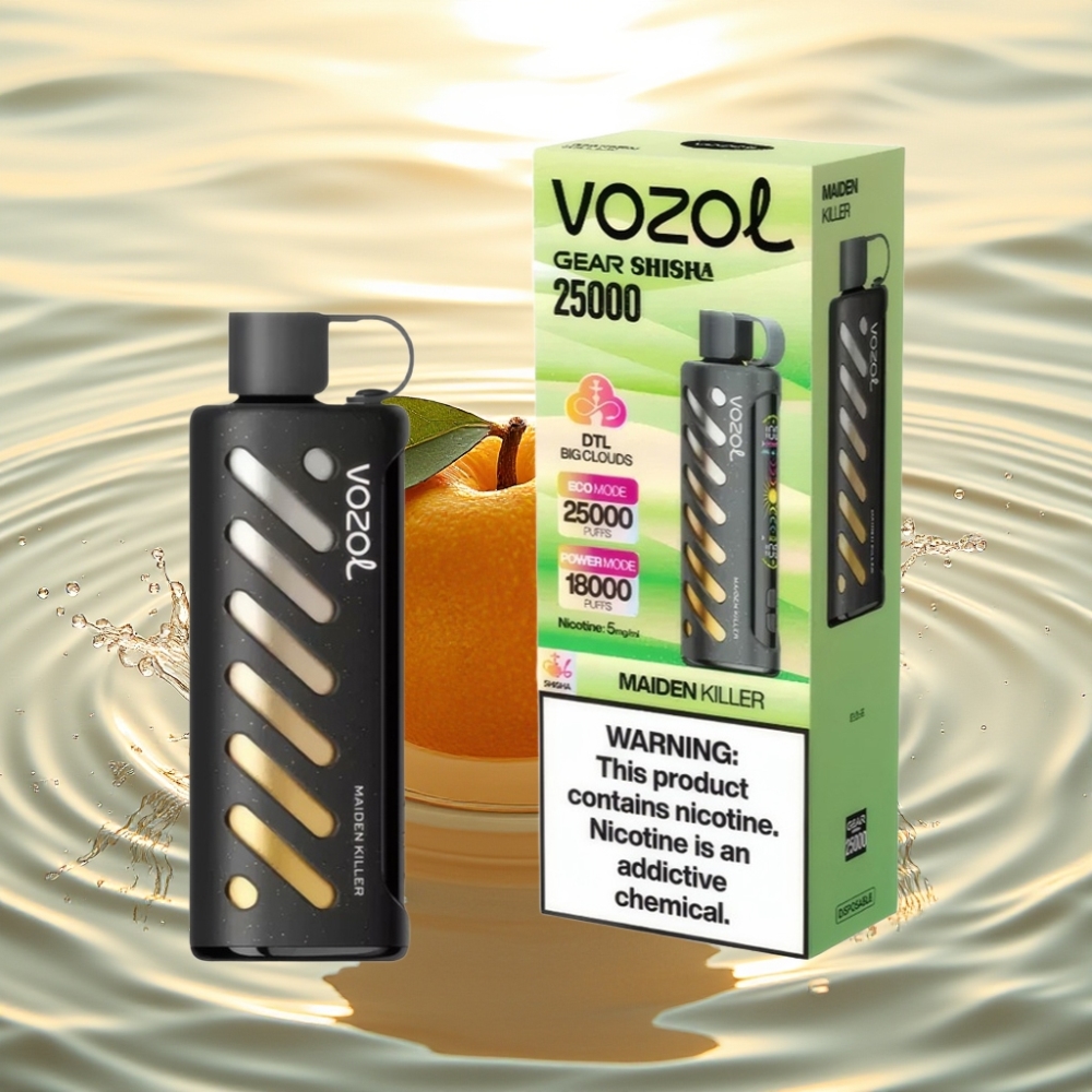VOZOL Gear Shisha 25000 Puffs S.i.L.C Tech Dual Mesh 1000mAh 5mg/ml Δολοφόνος της Παρθένου