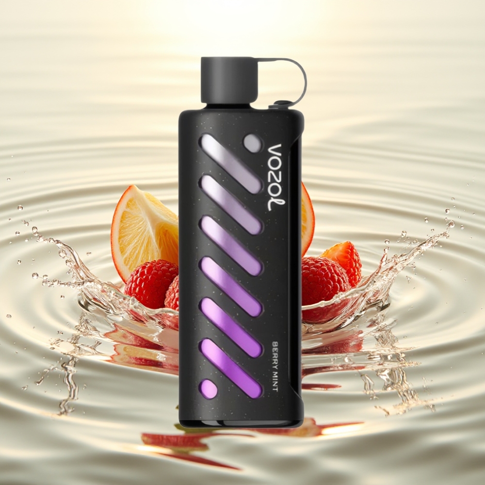 VOZOL Gear Shisha 25000 Puffs S.i.L.C Tech Dual Mesh 1000mAh Μούρο Μέντα