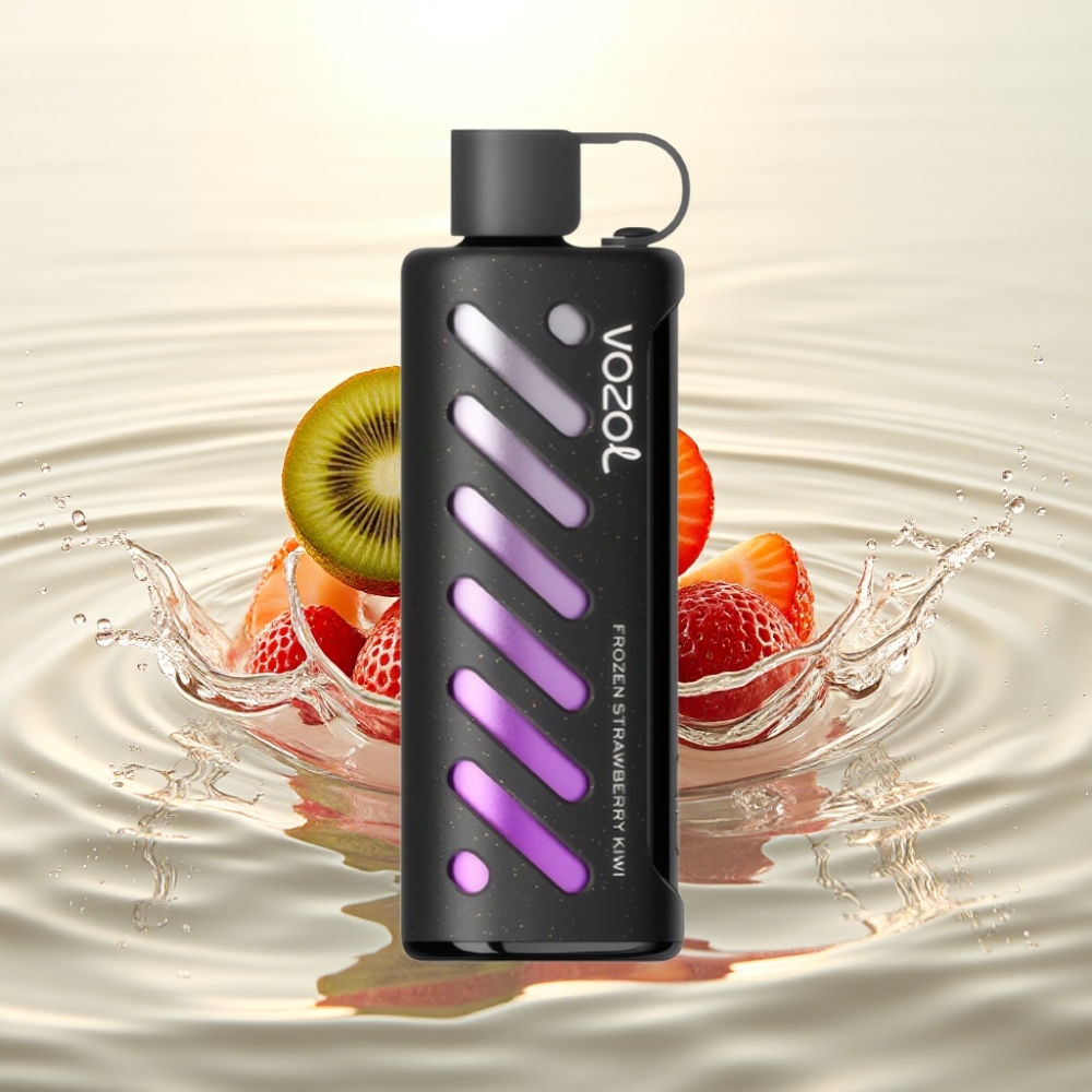 VOZOL Gear Shisha 25000 Puffs S.i.L.C Tech Dual Mesh 1000mAh Παγωμένη Φράουλα Κίβι