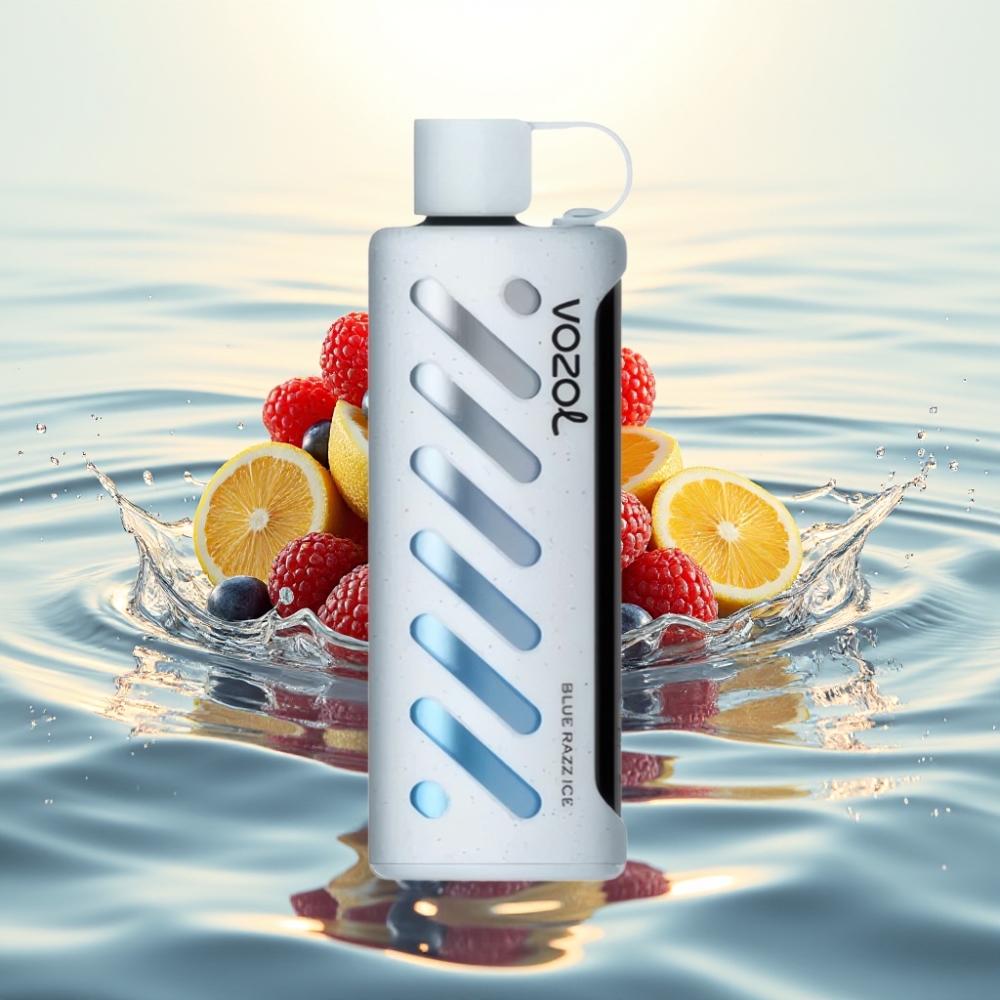 VOZOL Gear Shisha 25000 Puffs S.i.L.C Tech Dual Mesh 1000mAh Μπλε Razz Ice