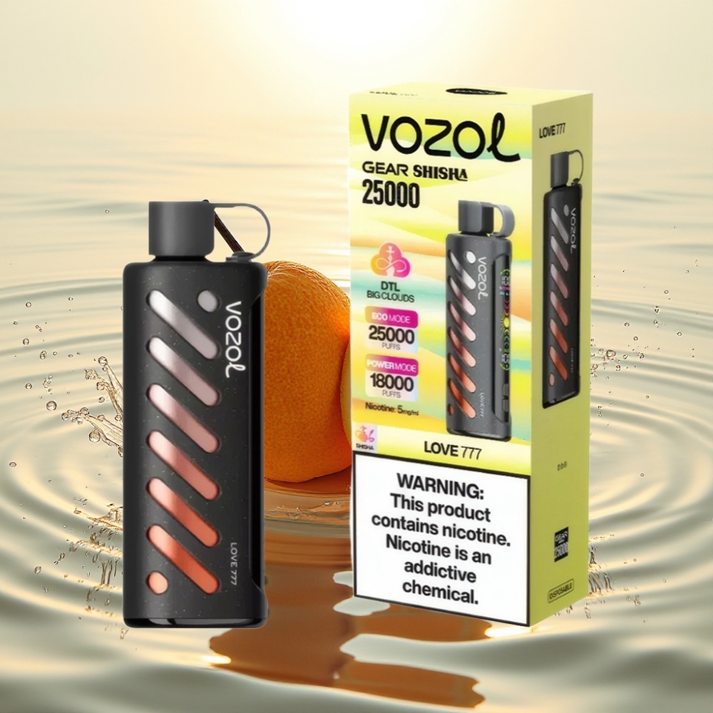 VOZOL Gear Shisha 25000 Puffs S.i.L.C Tech Dual Mesh 5mg/ml Αγάπη 777