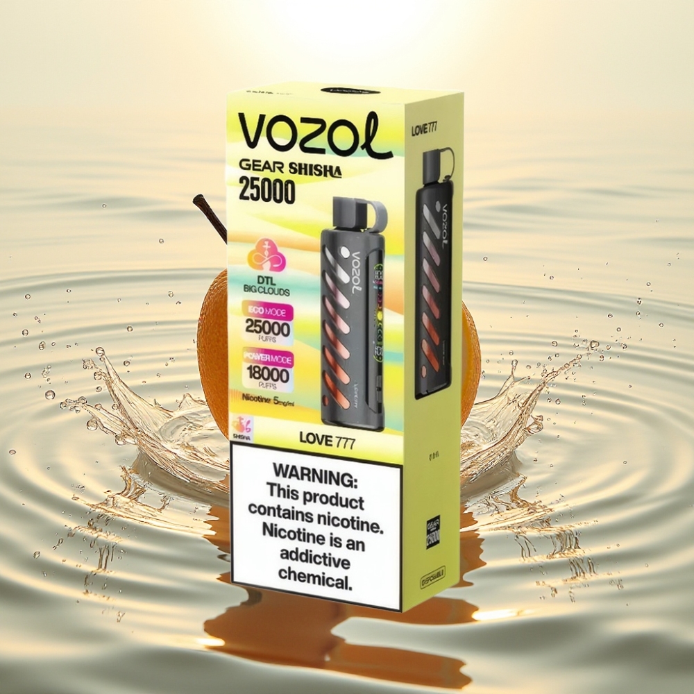 VOZOL Gear Shisha 25000 Puffs S.i.L.C Tech Dual Mesh 5mg/ml Αγάπη 777