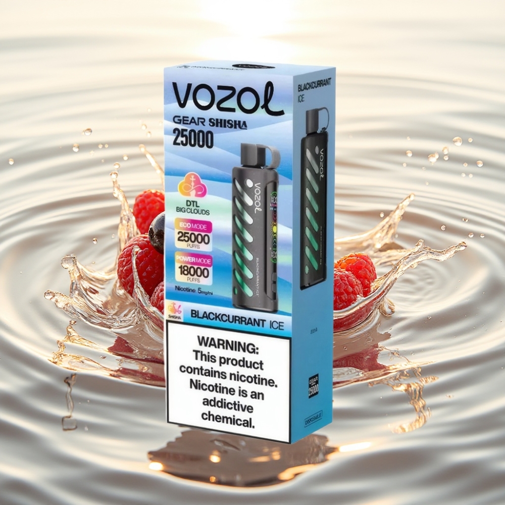 VOZOL Gear Shisha 25000 Puffs S.i.L.C Tech Dual Mesh Φραγκοσυκιά Πάγο