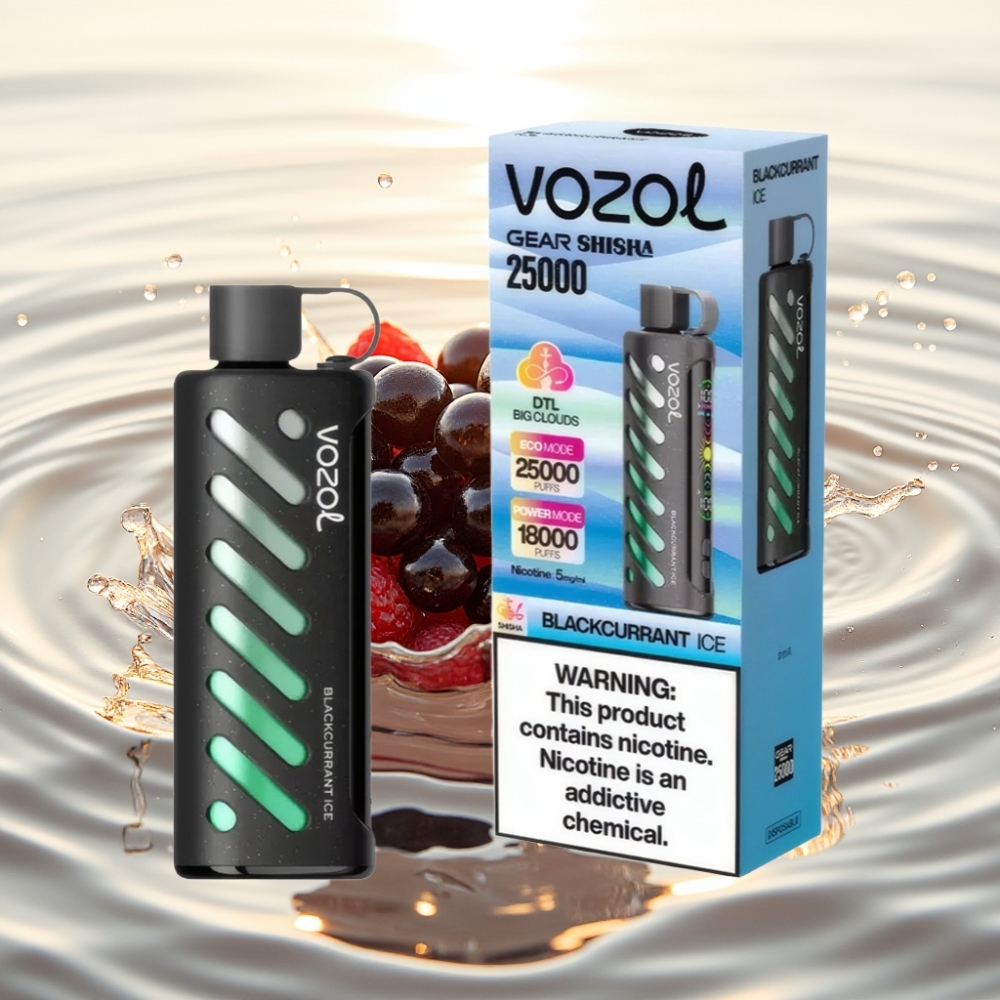VOZOL Gear Shisha 25000 Puffs S.i.L.C Tech Dual Mesh Φραγκοσυκιά Πάγο