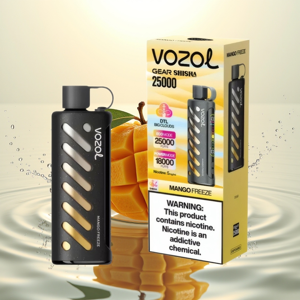 VOZOL Gear Shisha 25000 Puffs S.i.L.C Tech Dual Mesh Mango Pagóna