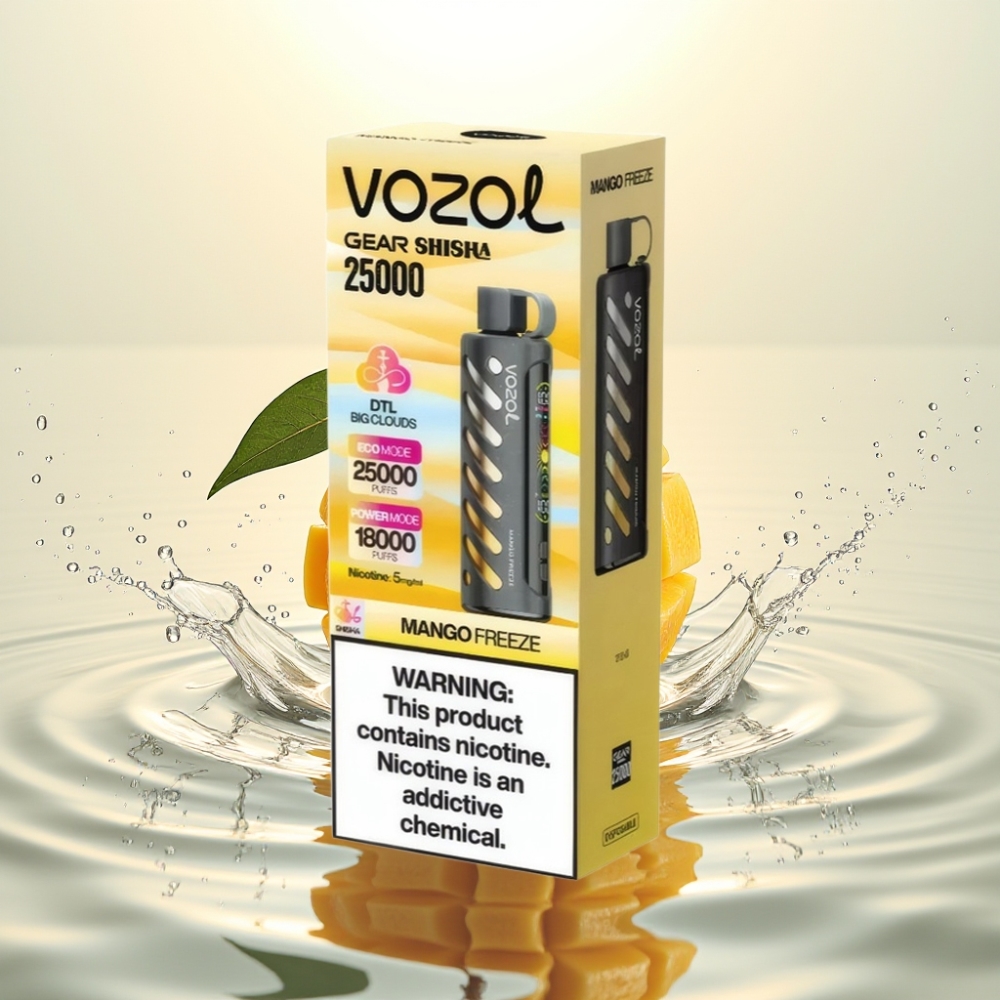 VOZOL Gear Shisha 25000 Puffs S.i.L.C Tech Dual Mesh Mango Pagóna