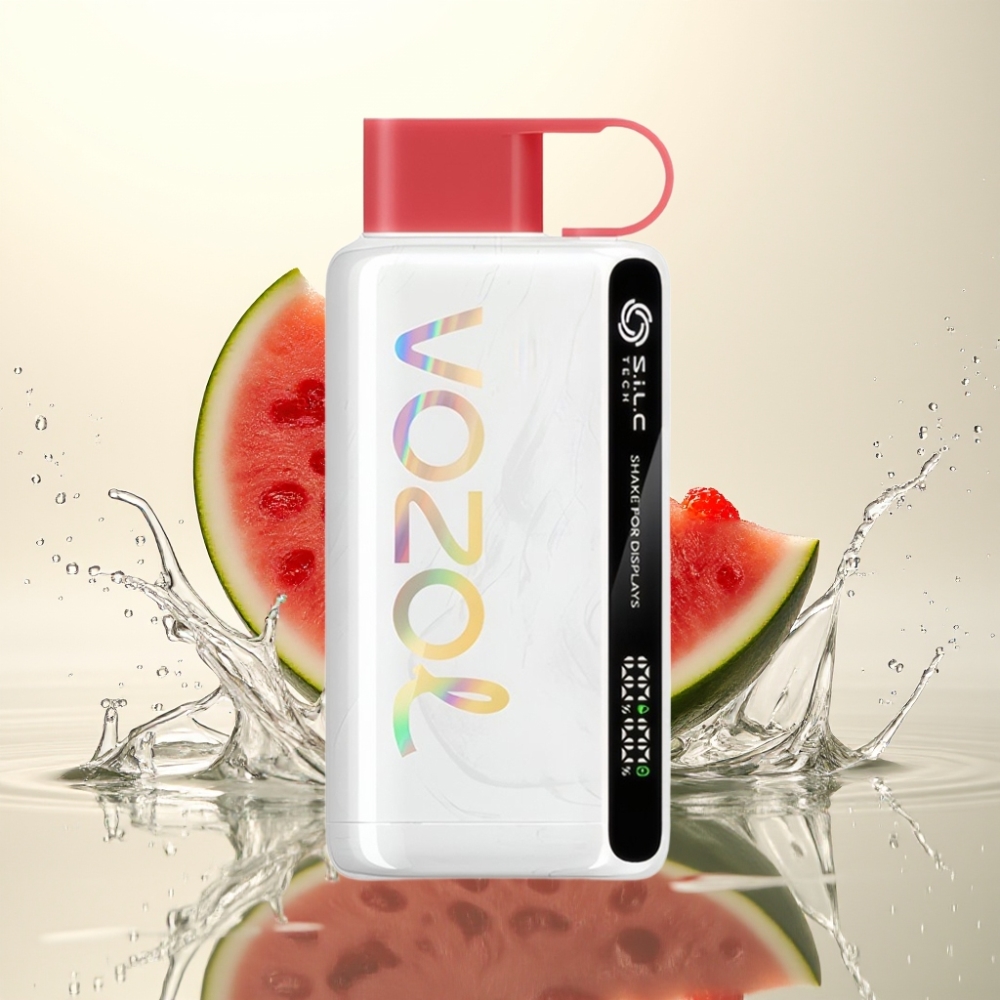 VOZOL STAR 9000/12000 Ανακυκλωμένο Πλαστικό Σμαραγδένιο Τεχνολογία 650mAh Φράουλα Καρπούζι