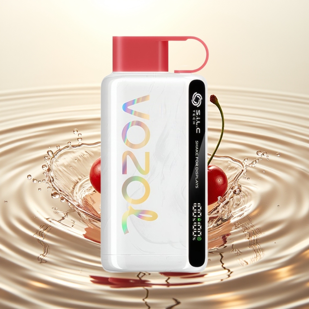 VOZOL STAR 9000/12000 Έκλειψη Κερασόλας S.i.L.C TECH 30% ταχύτερη φόρτιση 650mAh