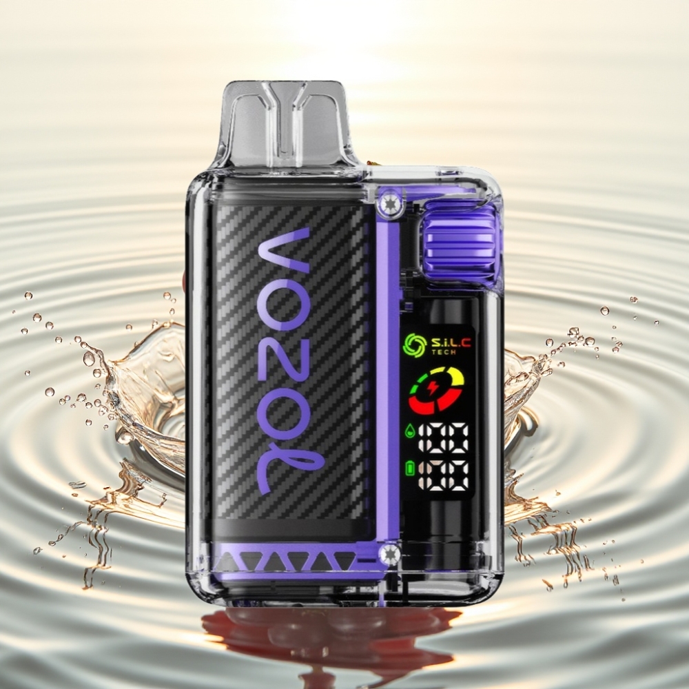 VOZOL Vista 20000 Puffs 650mAh 2% OLED S.i.L.C Tech Dual Mesh MCU PCR TPD MTL 6W Ραφή Σταφύλι Πάγος