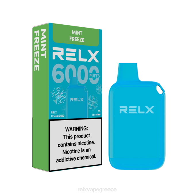 RELX Crush Pocket 6000 παγωμένα μέντα κατάψυξη 0L8812 - Relx Vape Greece