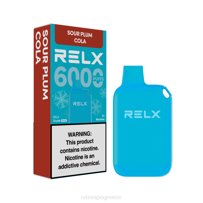 RELX Crush Pocket 6000 παγωμένα ξινό δαμάσκηνο κόλα 0L8819 - Relx Discount