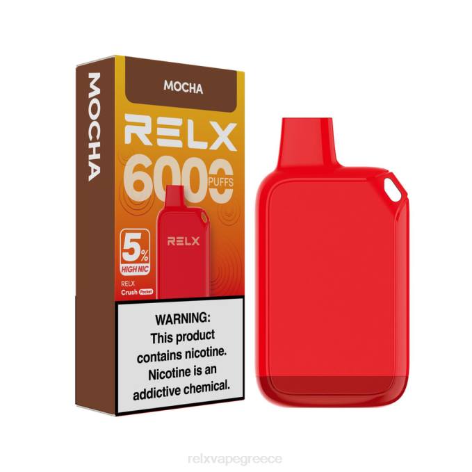 RELX Crush Pocket 6000 5% υψηλό nic μόκα 0L8825 - Relx Vape Price