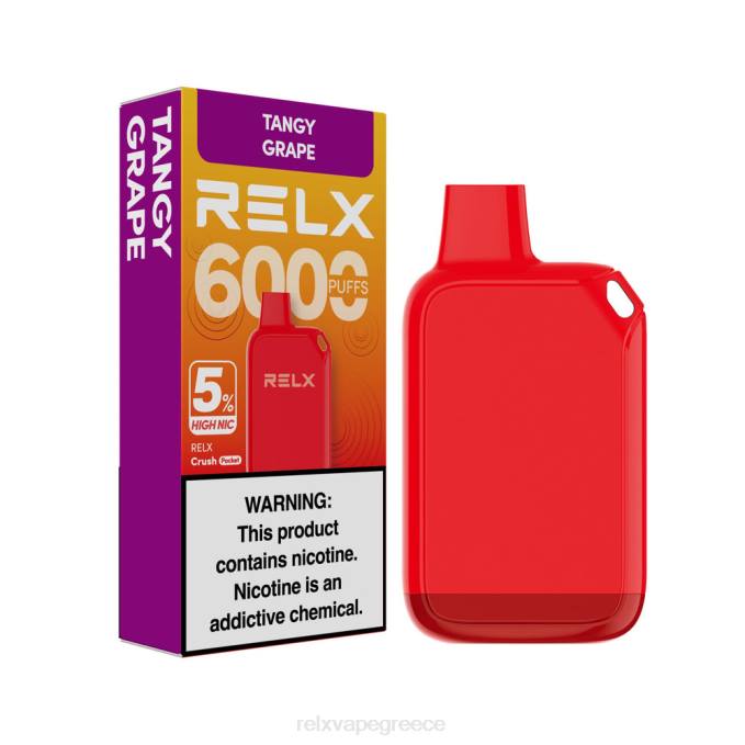 RELX Crush Pocket 6000 5% υψηλό nic πικάντικο σταφύλι 0L8827 - Relx Vape Review