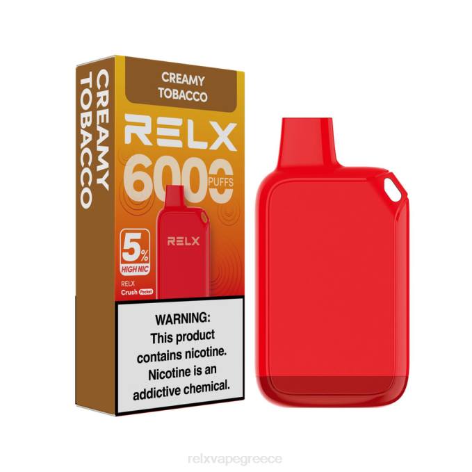 RELX Crush Pocket 6000 5% υψηλό nic κρεμώδης καπνός 0L8828 - Relx Vape Flavors