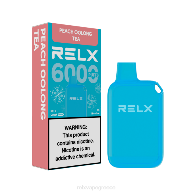 RELX Crush Pocket 6000 παγωμένα τσάι oolong ροδάκινο 0L8810 - Relx Pods For Sale