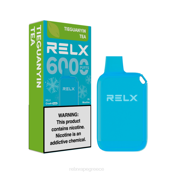 RELX Crush Pocket 6000 παγωμένα τσάι tieguanyin 0L8822 - Relx Vape Greece