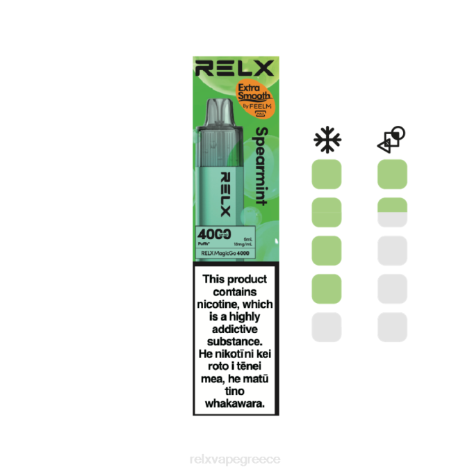 RELX MagicGo 4000 ατμούς μιας χρήσης δυόσμος 0L883 - Relx Ελλάδα