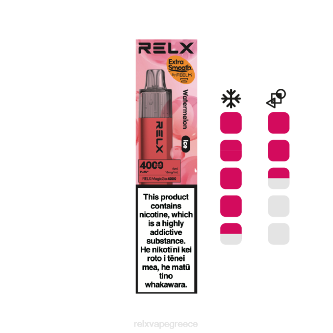 RELX MagicGo 4000 ατμούς μιας χρήσης καρπούζι (πάγος) 0L887 - Relx Vape Review