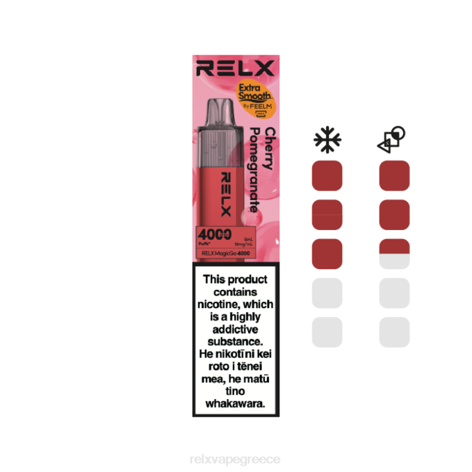 RELX MagicGo 4000 ατμούς μιας χρήσης κεράσι ρόδι 0L888 - Relx Vape Flavors