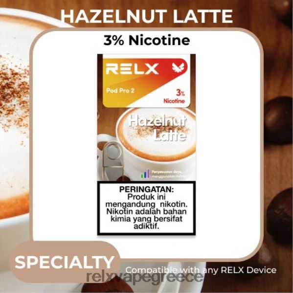 RELX pod pro 2 - 3 λοβοί καφές latte φουντουκιού A26444119 - RELX Vape Flavors