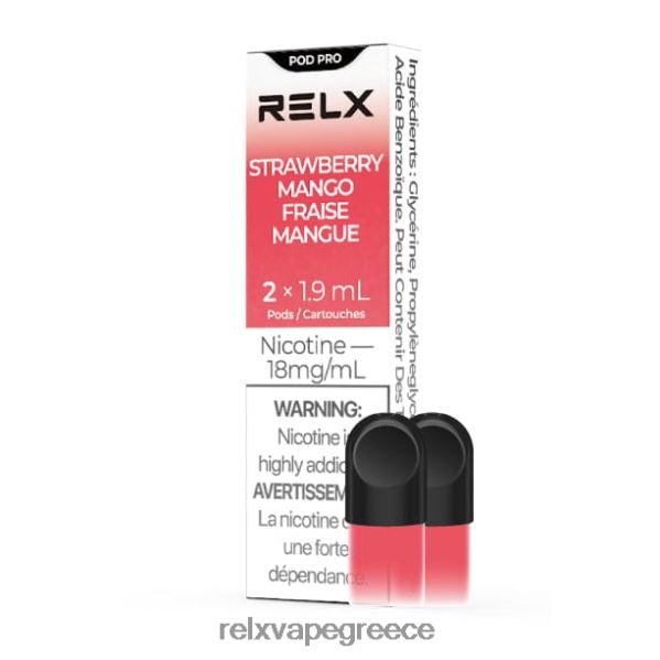 RELX pod pro - 2 λοβοί μάνγκο φράουλα A264443 - RELX Ελλάδα
